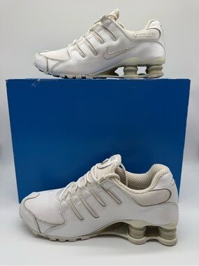 Nike Shox NZ White Silver Women’s Athletic Running Shoes Sneakers Size US 8,5